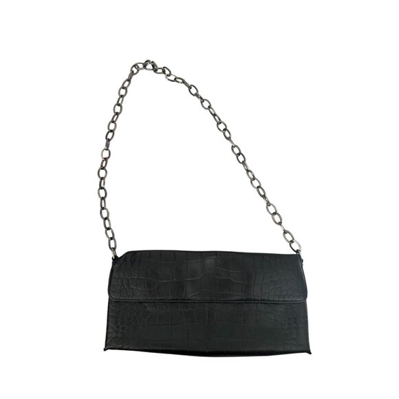 ARDEN B Vintage y2k Black Leather Mini Shoulder Bag - Picture 8 of 8